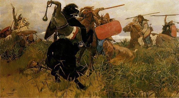 Viktor Vasnetsov Fight of Scythians and Slavs Germany oil painting art